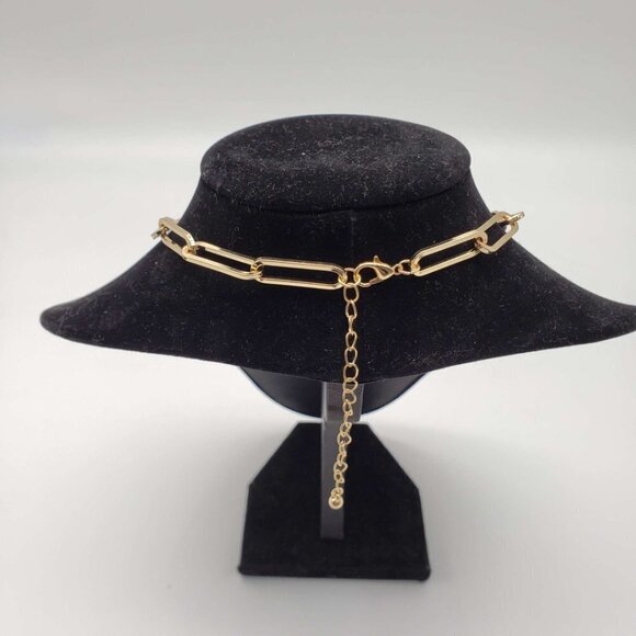 100% Auth Louis Vuitton Lock and Key Gold Color with Gold Plated Chain Necklace - Picture 6 of 8